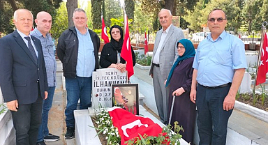 Şehit Astsubay İlhan Hamlı mezarı başında anıldı   