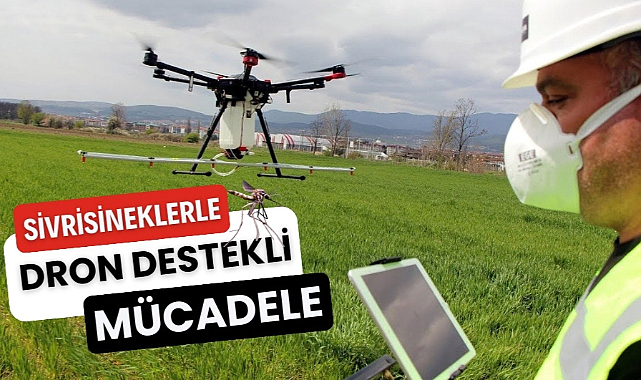 Sivrisineklerle dron destekli mücadele