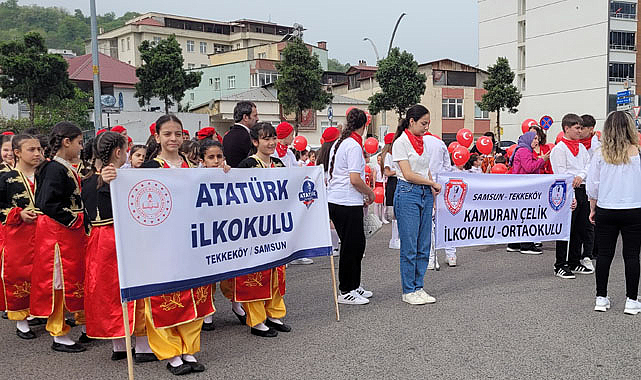 Tekkeköy'de 23 Nisan coşkusu yaşandı