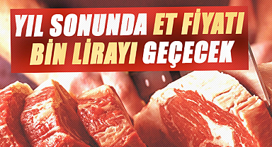 Yıl sonunda et fiyatı bin lirayı geçecek