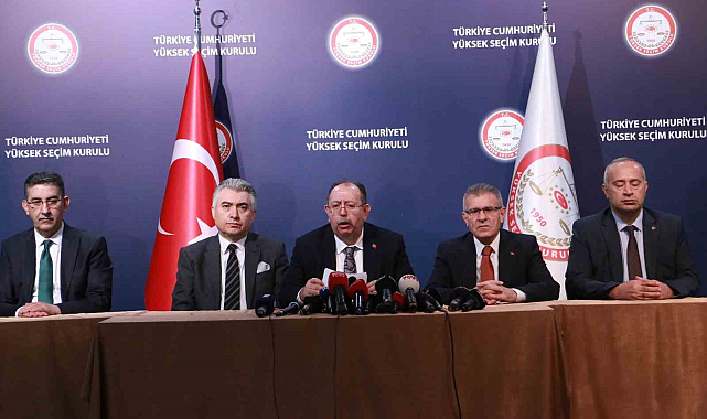 YSK Başkanı Yener, Mahalli İdareler Genel Seçimleri geçici sonuçlarını açıkladı