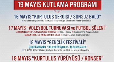 Atakum’da 19 Mayıs coşkusu yaşanacak