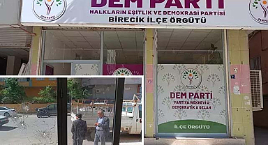 DEM Parti Birecik ilçe binasına silahlı saldırı