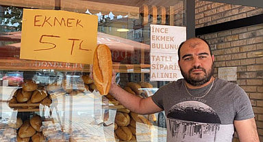 Ekmeğin fiyatını 8 TL'den 5 TL'ye indirdi