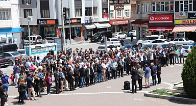 Havza'da eğitim sendikalarından protesto 