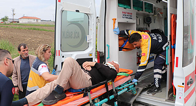 Havza'da kaza! Sürücü yaralandı