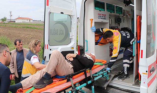 Havza'da kaza! Sürücü yaralandı