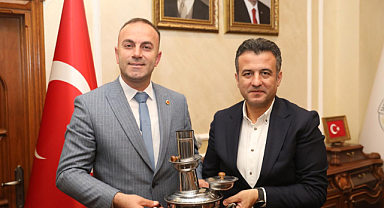 Havzalı muhtarlardan Halit Doğan’a hayırlı olsun ziyareti