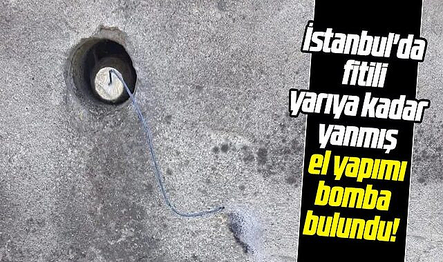 İstanbul'da metro çıkışında fitili yarıya kadar yanmış el yapımı bomba bulundu!