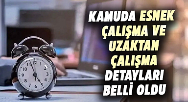 Kamuda esnek çalışma ve uzaktan çalışma detayları belli oldu