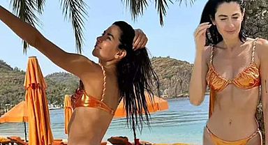 Nesrin Cavadzade, annesiyle tatilde: Fit vücuduyla dikkat çekiyor