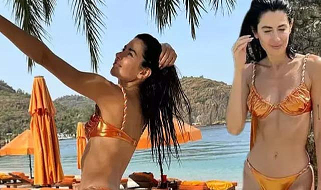 Nesrin Cavadzade, annesiyle tatilde: Fit vücuduyla dikkat çekiyor