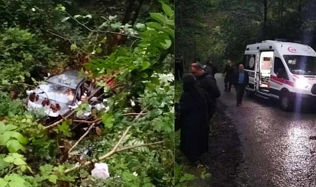 Otomobil uçuruma yuvarlandı: 5 yaralı