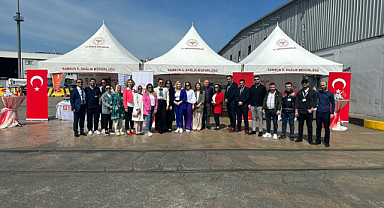 Rusya’dan Samsun’a gelen turistlere sağlık sunumu