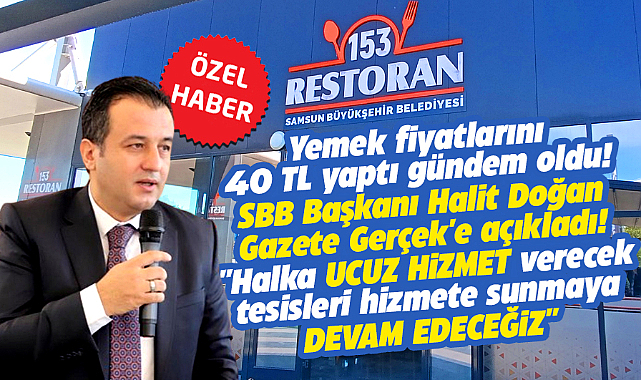 Samsun Büyükşehir Başkanı Doğan ucuz hizmet verecek yeni tesislerin sinyalini verdi