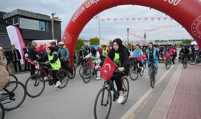 Samsun'da 19 Mayıs Bisiklet Turu düzenlendi