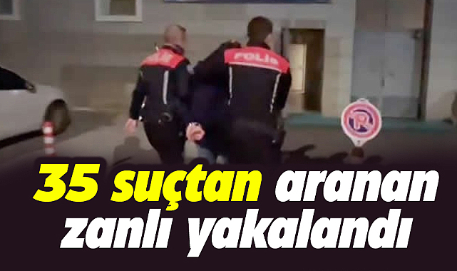 Samsun'da 35 ayrı suçtan aranan bir kişi  Atakum ilçesinde yakalandı