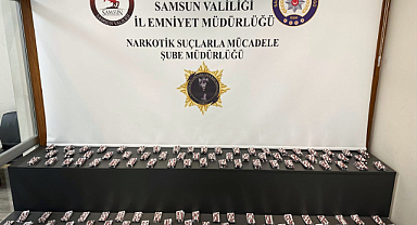 Samsun’da 5 bin 180 adet sentetik ecza ele geçirildi