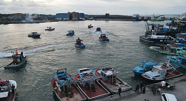 Samsun'da balıkçılar eylem yaptı