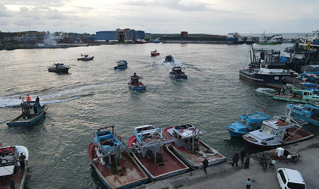 Samsun'da balıkçılar eylem yaptı