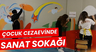 Samsun'da çocuk cezaevinde Sanat Sokağı açıldı