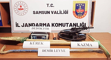 Samsun'da define avcısı 5 kişi yakalandı