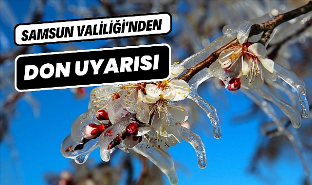 Samsun'da don uyarısı