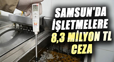  Samsun'da işletmelere 8,3 milyon TL ceza