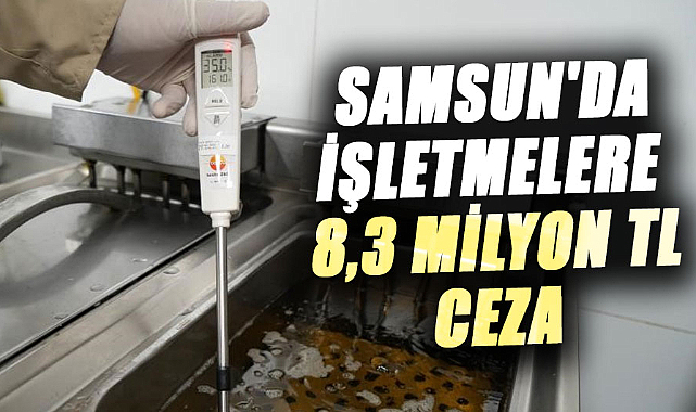  Samsun'da işletmelere 8,3 milyon TL ceza