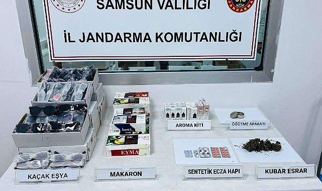 Samsun'da jandarma uyuşturucu 1 kişiyi yakaladı