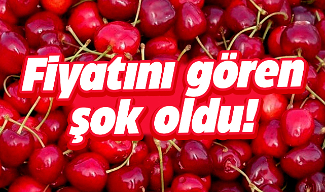 Samsun'da kirazın kilo fiyatını gören şok geçirdi!