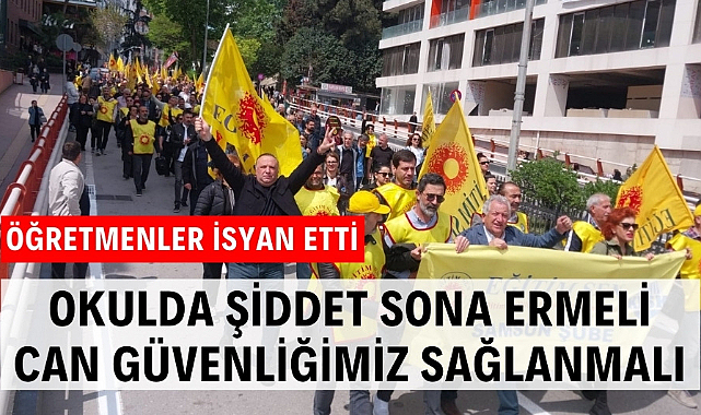 Samsun'da öğretmenler isyan etti "Okulda şiddet sona ermeli, can güvenliğimiz sağlanmalı"