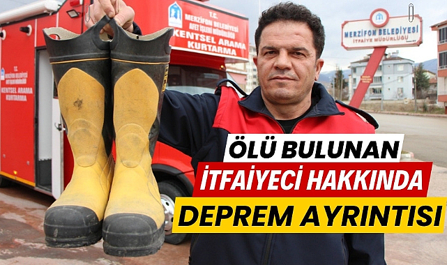 Samsun'da ölü bulunan itfaiyeci Kürşat Aydın hakkında deprem ayrıntısı