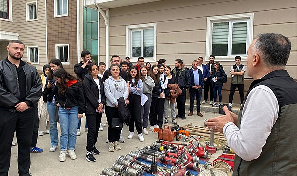 Samsun'da OMÜ öğrencilerine orman yangınlarına müdahale eğitimi verildi