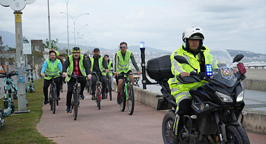 Samsun'da sağlıklı yaşam için pedal çevirdiler