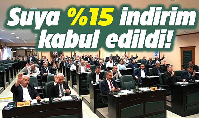 Samsun'da su fiyatlarında yeni dönem kademeli su tarifesi uygulaması kabul edildi