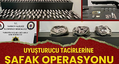 Samsun'da uyuşturucu satıcılarına şafak operasyonu