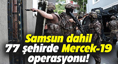 Samsun dahil 77 ilde 'Mercek-19' operasyonu