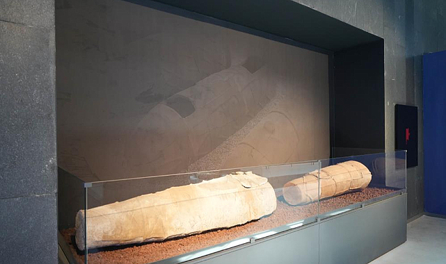 Samsun Müzesinde pişmiş topraktan yapılan lahitler dikkat çekiyor