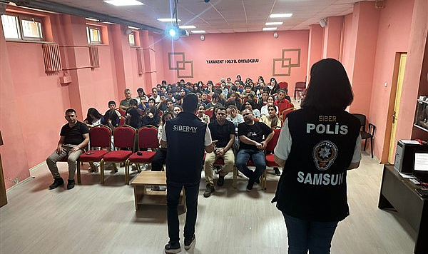 Samsun polisinden öğrencilere yasadışı bahis bilgilendirmesi