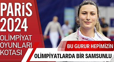 Samsunlu eskrimci Nisanur Erbil olimpiyatlara katılmaya hak kazandı