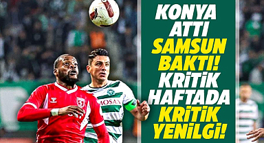 Samsunspor Konyaspor'a 3-0 yenildi