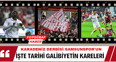 Samsunspor'un Trabzonspor zaferinin görüntüleri