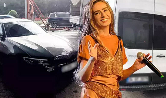 Yıldız Tilbe polis aracına çarptı