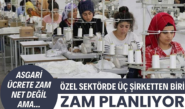 Asgari ücret ara zam netleşmedi ama her üç şirketten biri ara zam yapacak