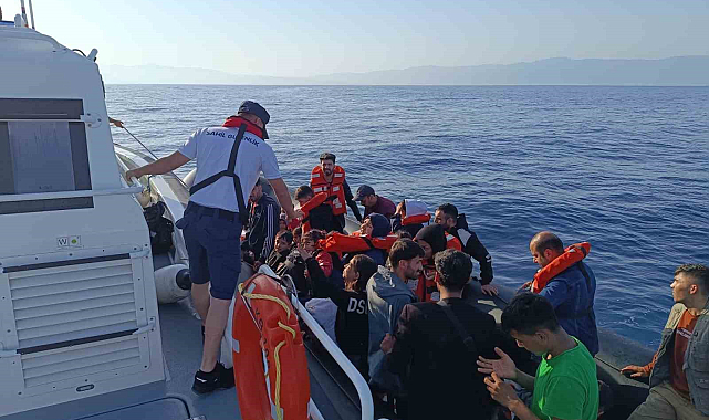Aydın'da 21 düzensiz göçmen kurtarıldı
