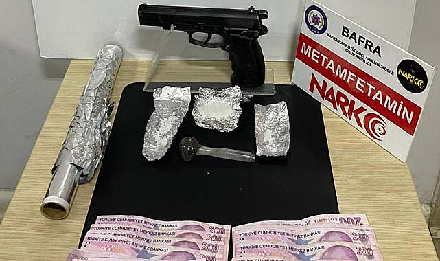 Bafra’da narkotik baskını! 3 kişi yakalandı