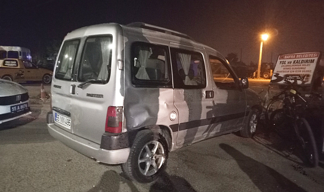 Bafra’daki kazada 1 kişi yaralandı 