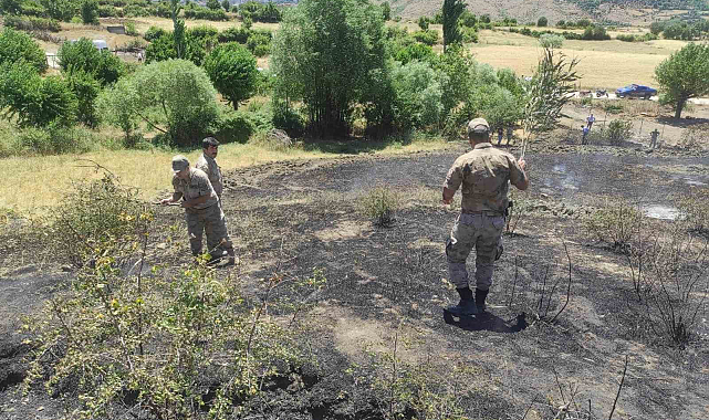 Batman'da köyde korkutan yangın