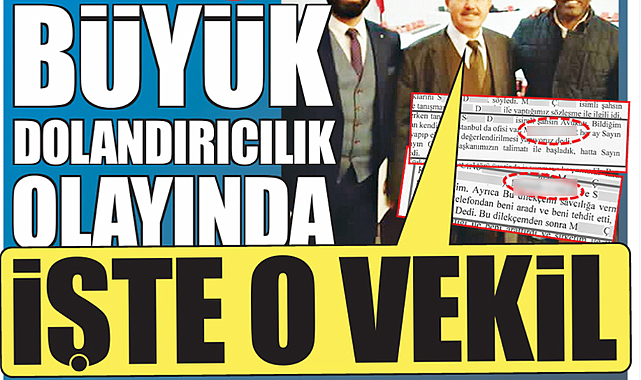 Büyük dolandırıcılık olayında Varan 3.. İşte olaya ismi karışan eski Samsun Milletvekili
